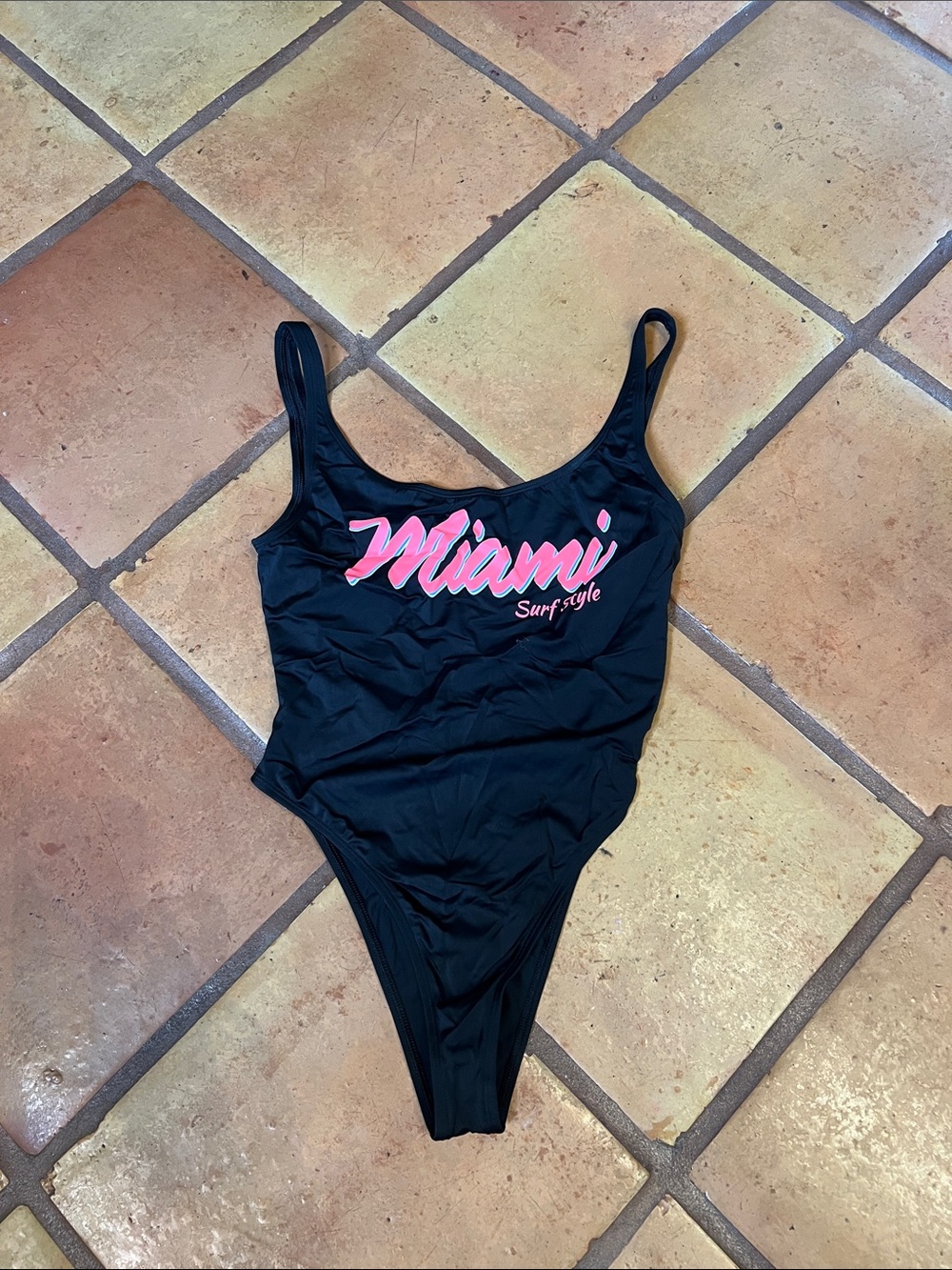 Surf style Miami one piece swimsuit